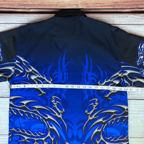 Vintage Y2k Authentic Shaolin Dragon Button Up Shirt - Picture 5 of 7